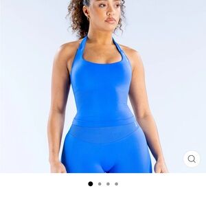 NEW without tags Dfyne Impact Halter Tank Top Electric Blue